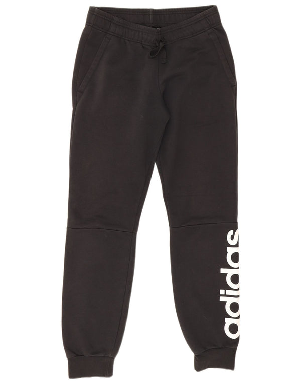 Adidas Pantalon de survêtement graphique pour femme Joggers UK 8/10 Petit Noir