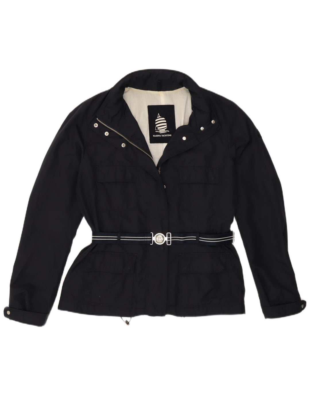 Marina Yachting Veste utilitaire à capuche pour femme IT 46 Large Bleu marine