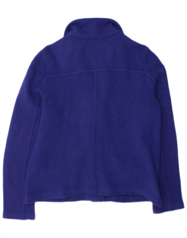 Laura Ashley Veste Blazer 4 Boutons pour Femme UK 14 Laine Bleu Moyen