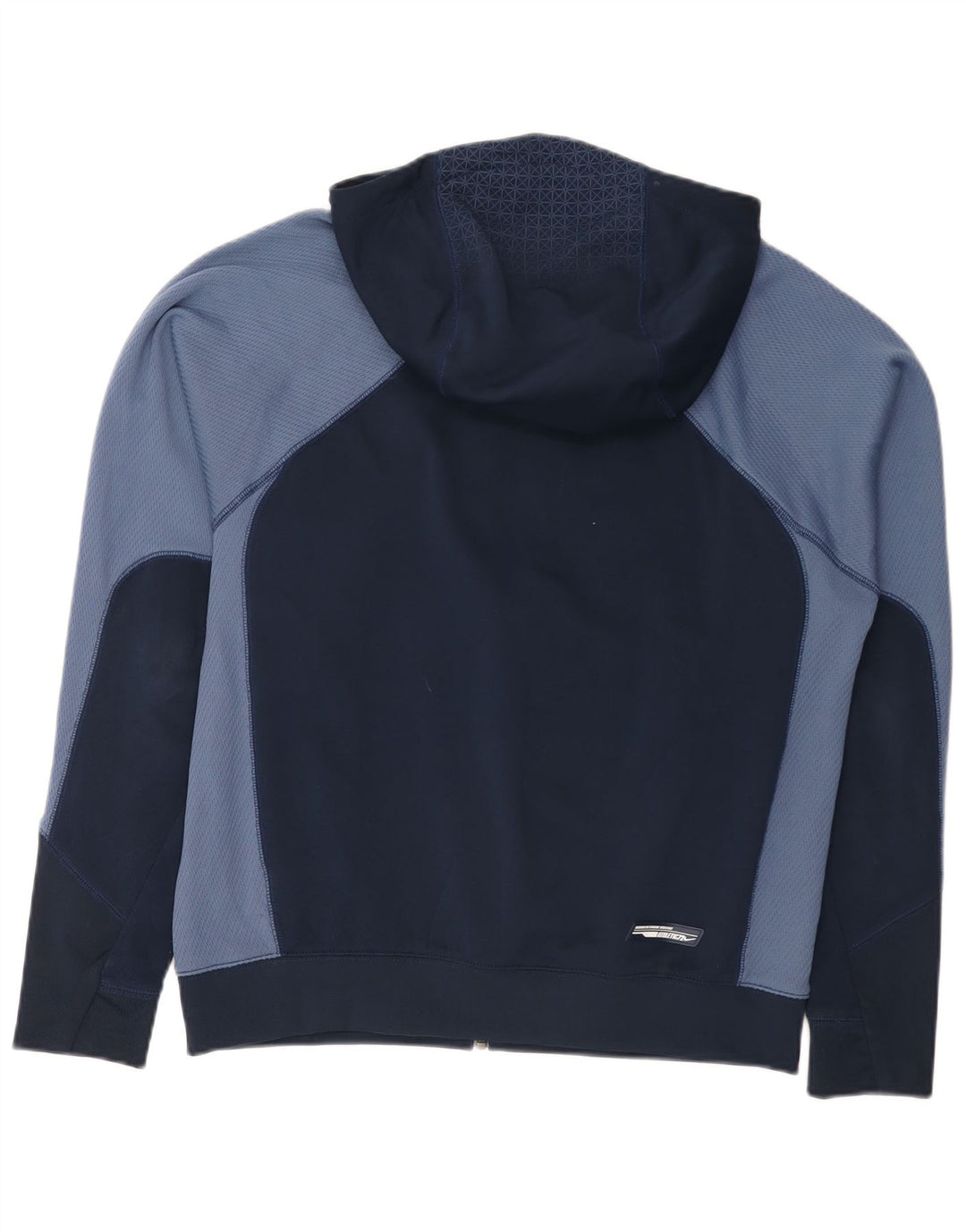 Veste de survêtement à capuche graphique Nike pour homme, bleu marine moyen, color block