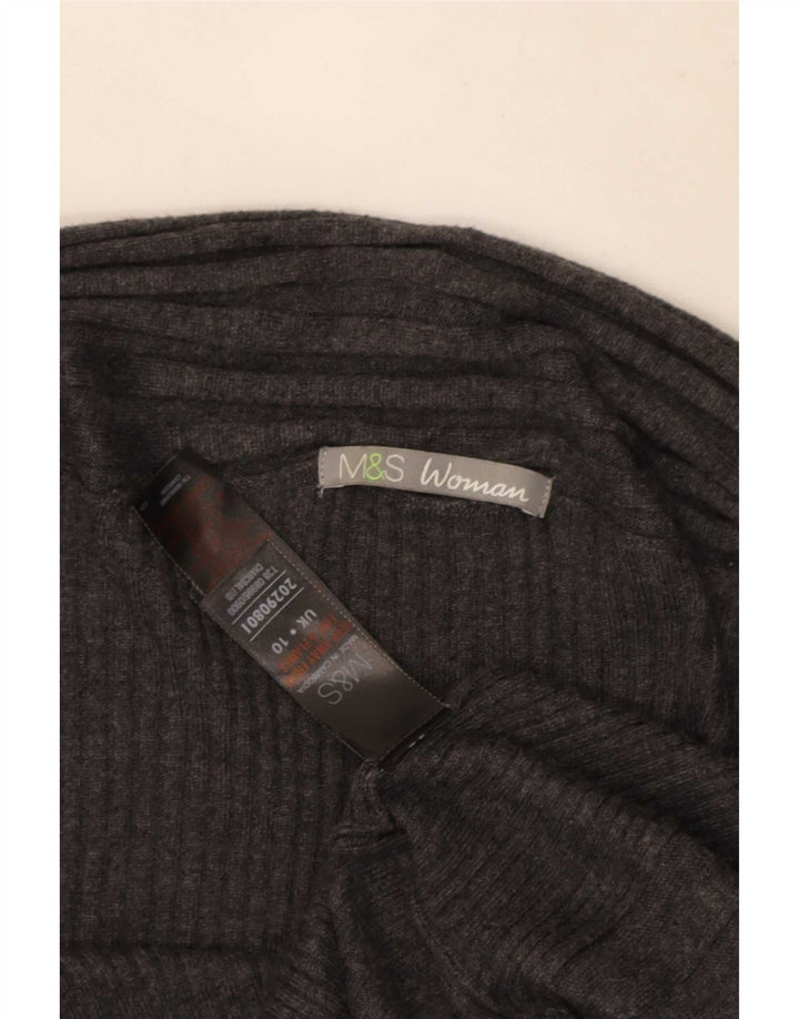 Marks & Spencer Pull cardigan asymétrique pour femme UK 10 Small Gris