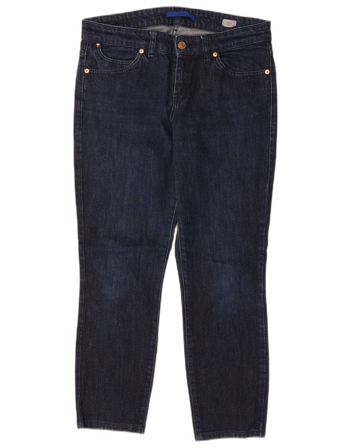 JOOP Femme Selma Jean Court Coupe Slim W29 L25 Bleu Marine Coton