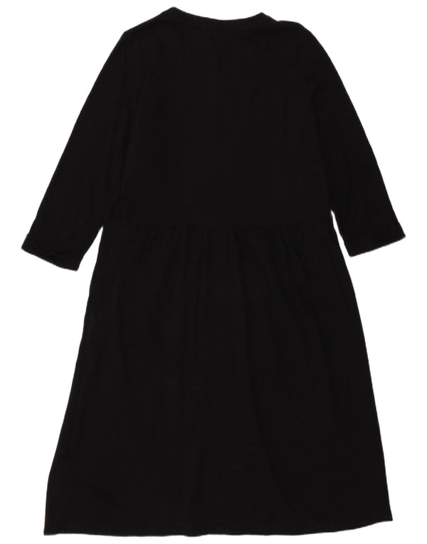 Robe trapèze longue Boden pour femme UK 46 Large Noir Coton