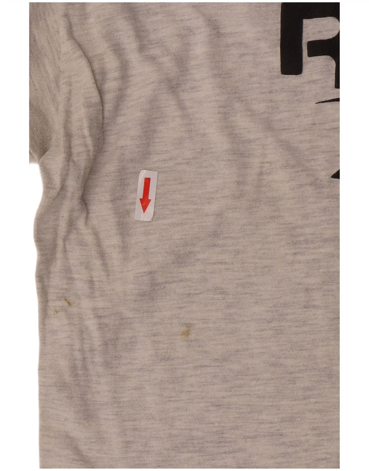 Reebok Tee-Shirt Graphique Homme Gris Moyen Flecked Cotton