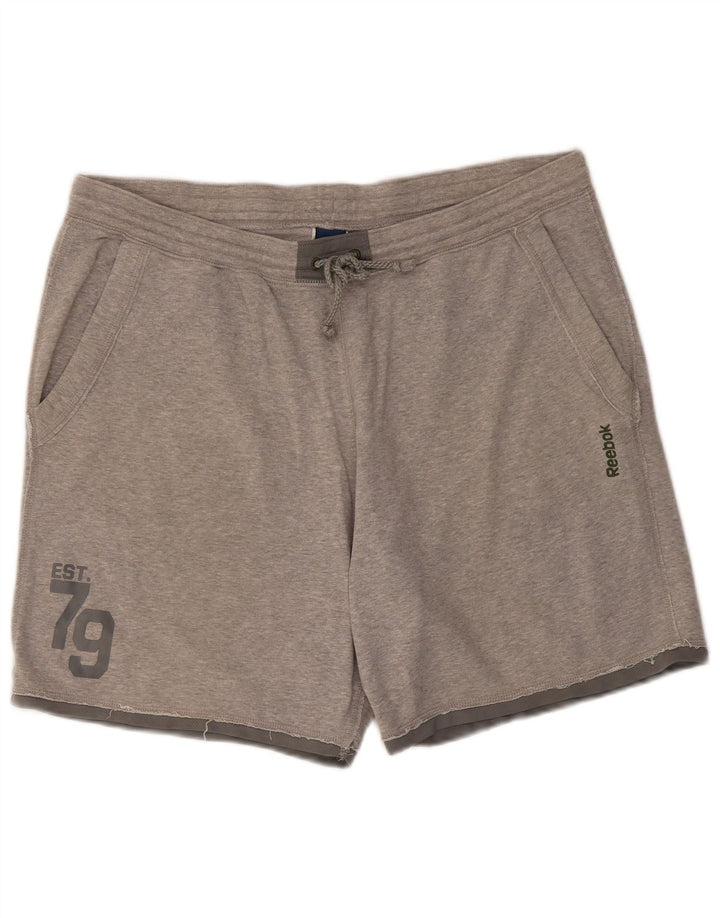 Reebok Short Graphic Sport Homme Gris Coton XL