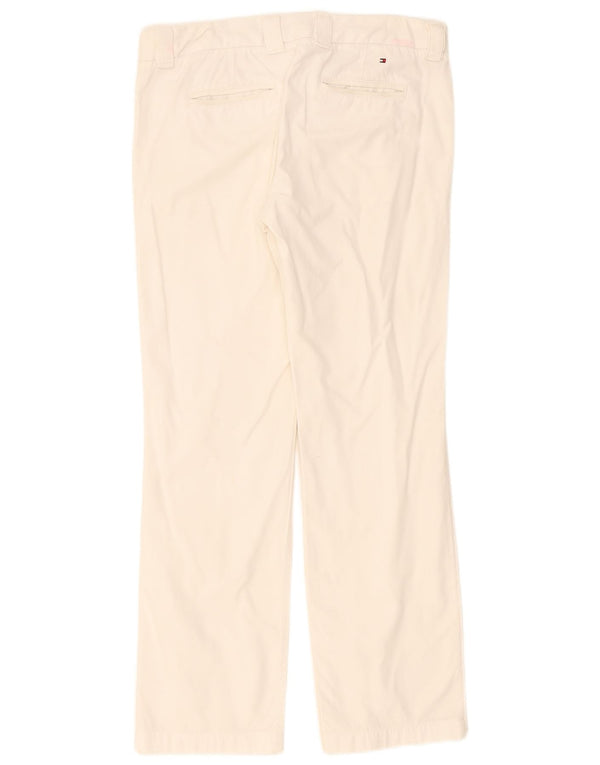 Tommy Hilfiger Pantalon chino droit pour femme US 4 Small W32 L29 Blanc