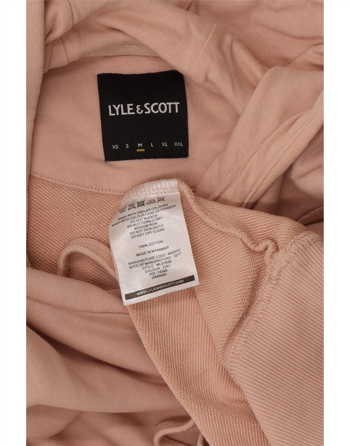 Lyle & Scott Pull à Capuche Homme Rose Moyen Coton