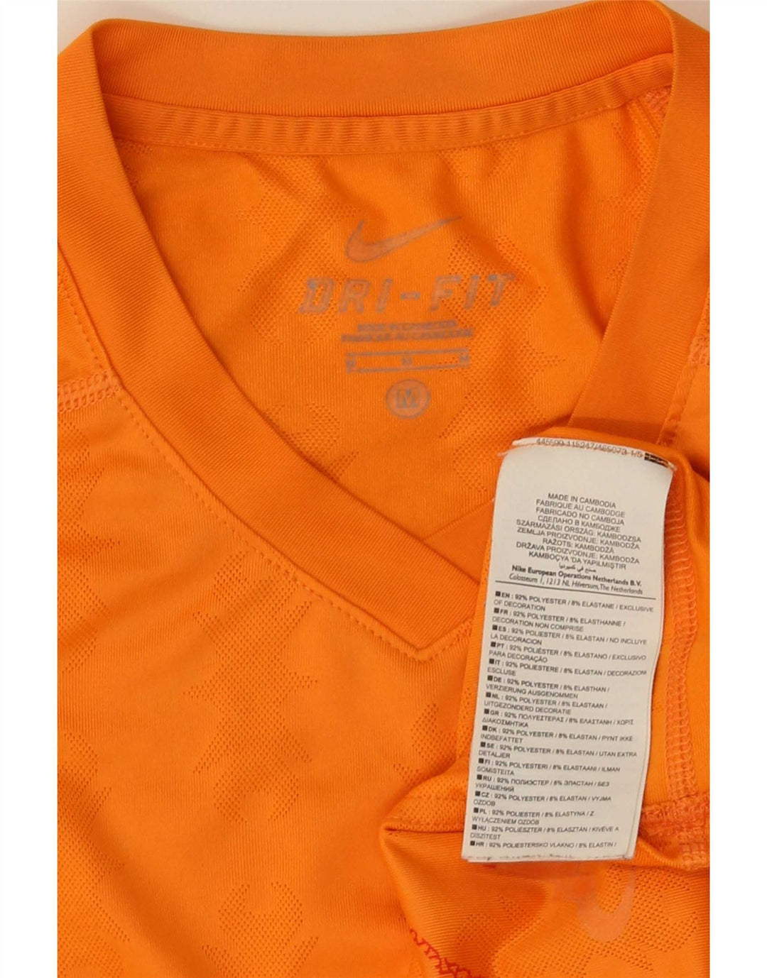 Nike T-Shirt Homme Orange Moyen Paisley Polyester