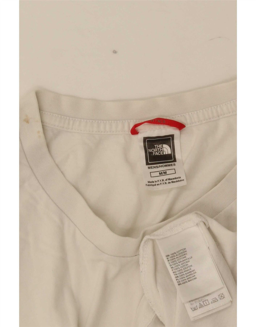 The North Face T-shirt graphique pour homme en coton blanc moyen