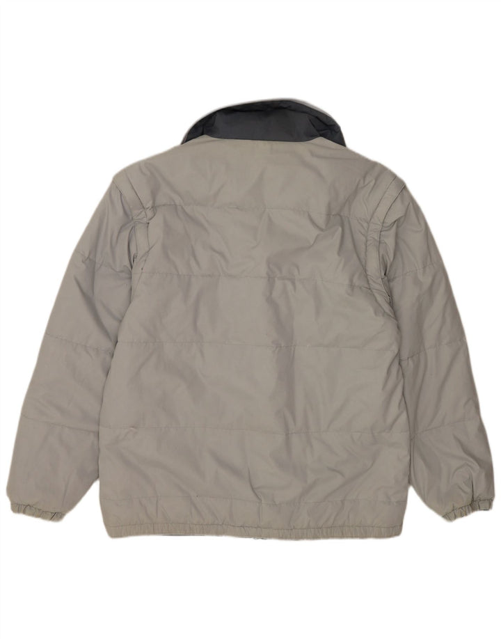 North Land Veste matelassée réversible pour homme UK 40 Large Gris Polyester