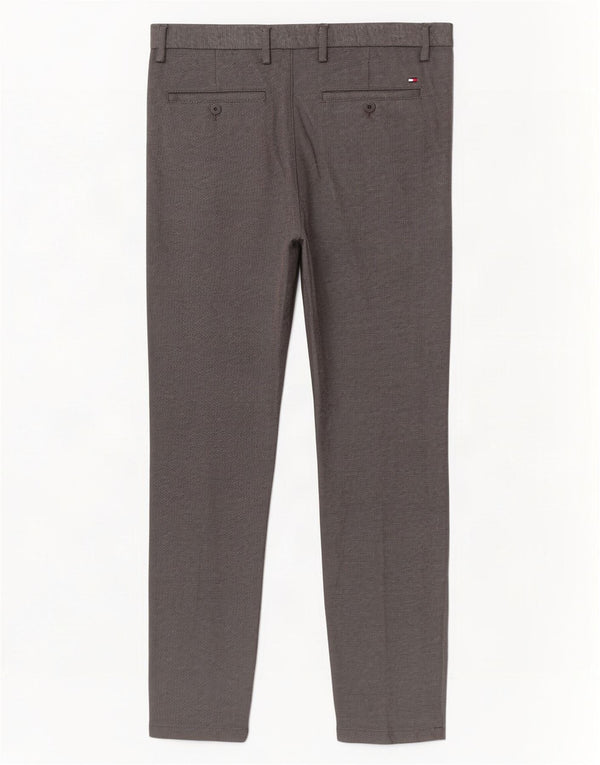 Tommy Hilfiger Pantalon Chino Slim Homme W32 L30 Gris Viscose