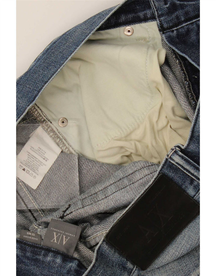 Armani Exchange Jeans Loose Homme W32 L32 Bleu Coton