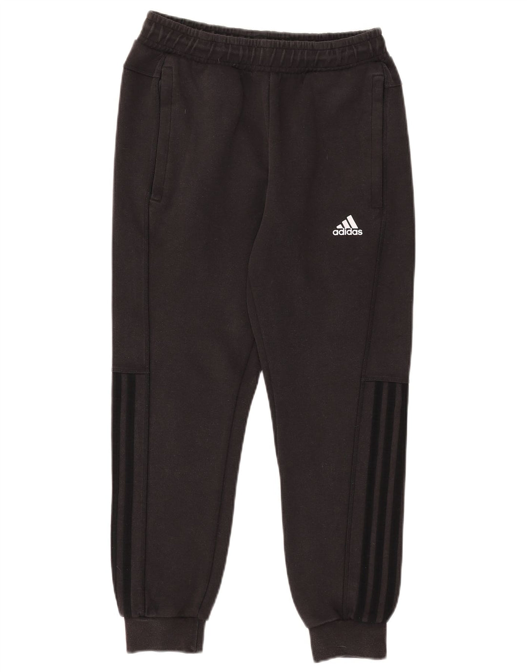 ADIDAS Pantalon de survêtement pour femme Joggers UK 10 Small Noir Coton