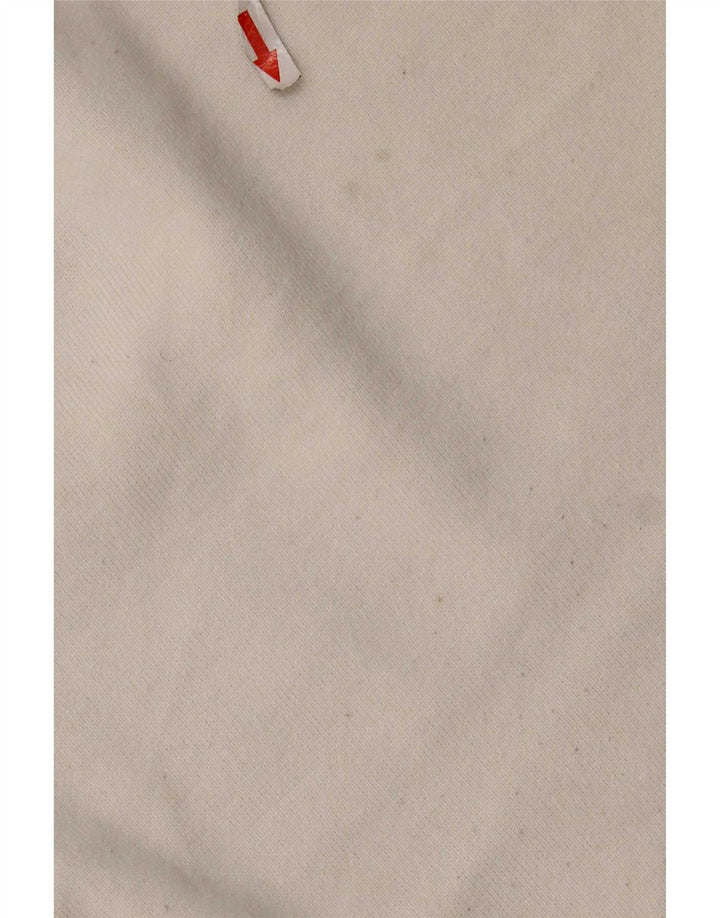 Zara Femme Haut Oversize Manches Longues UK 10 Petite Viscose Blanche