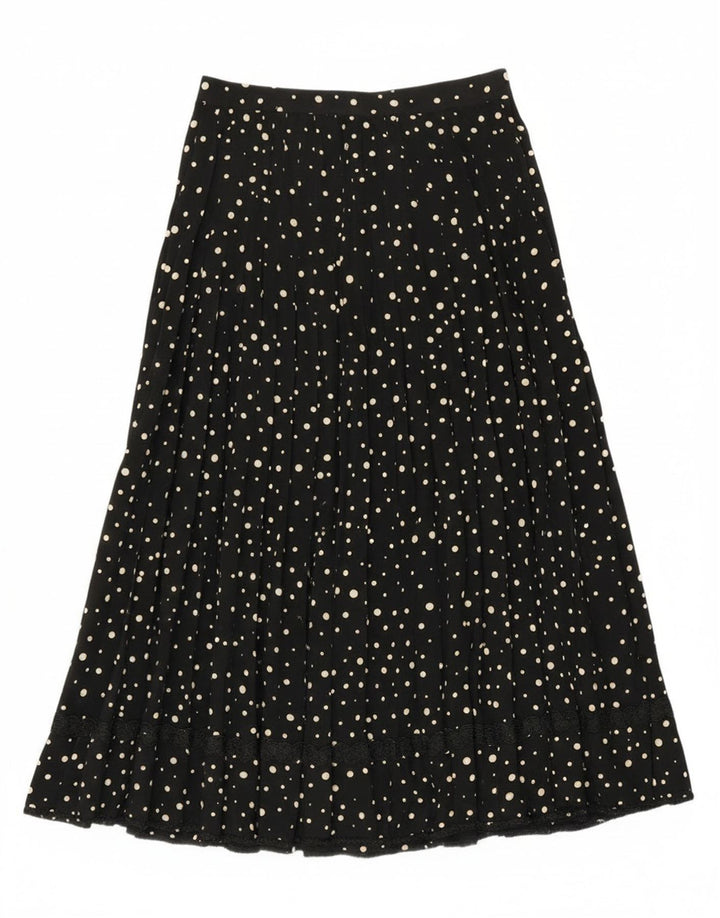 vintage Femme A-Line Jupe W28 Moyen Noir Repéré