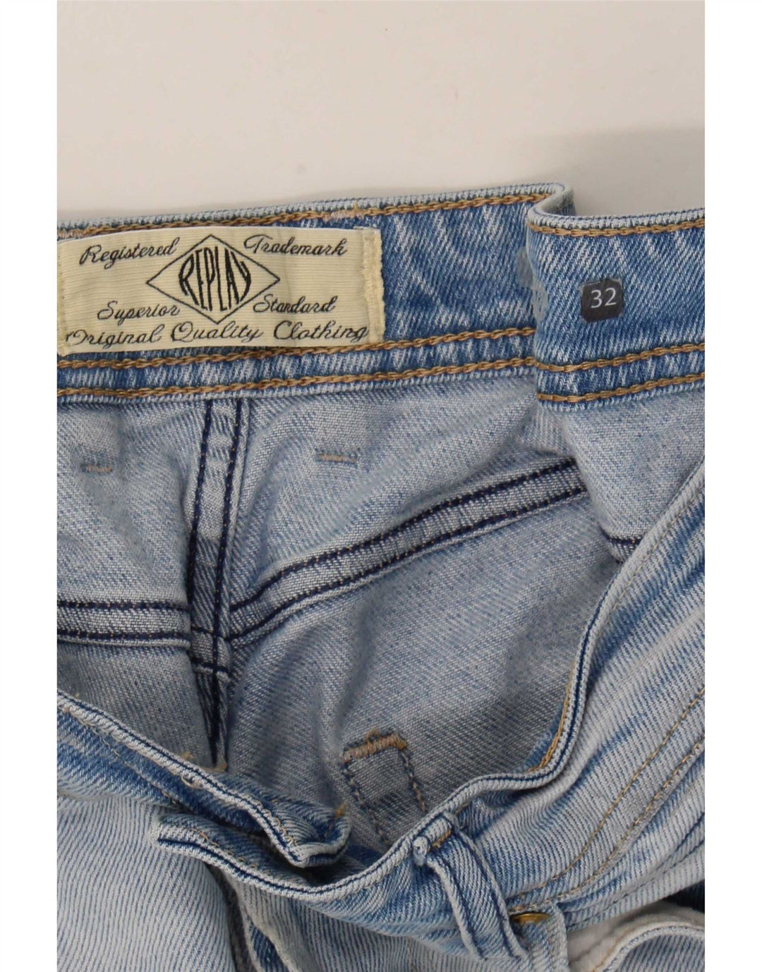 Replay Jean droit homme W32 L33 bleu