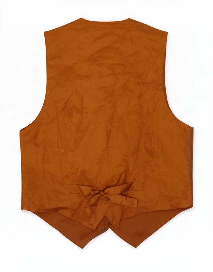 gilet en daim vintage pour homme petit cuir beige