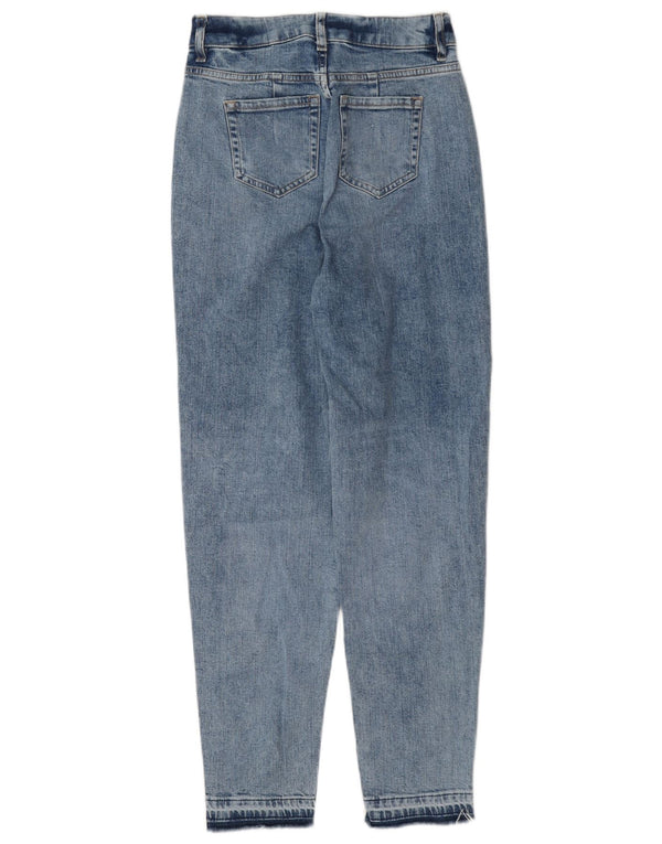 Marks & Spencer Jean fuselé vieilli pour femme UK 8 Small W27 L29 Bleu