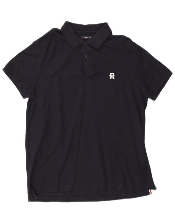 Tommy Hilfiger Polo Homme XL Bleu Marine Coton