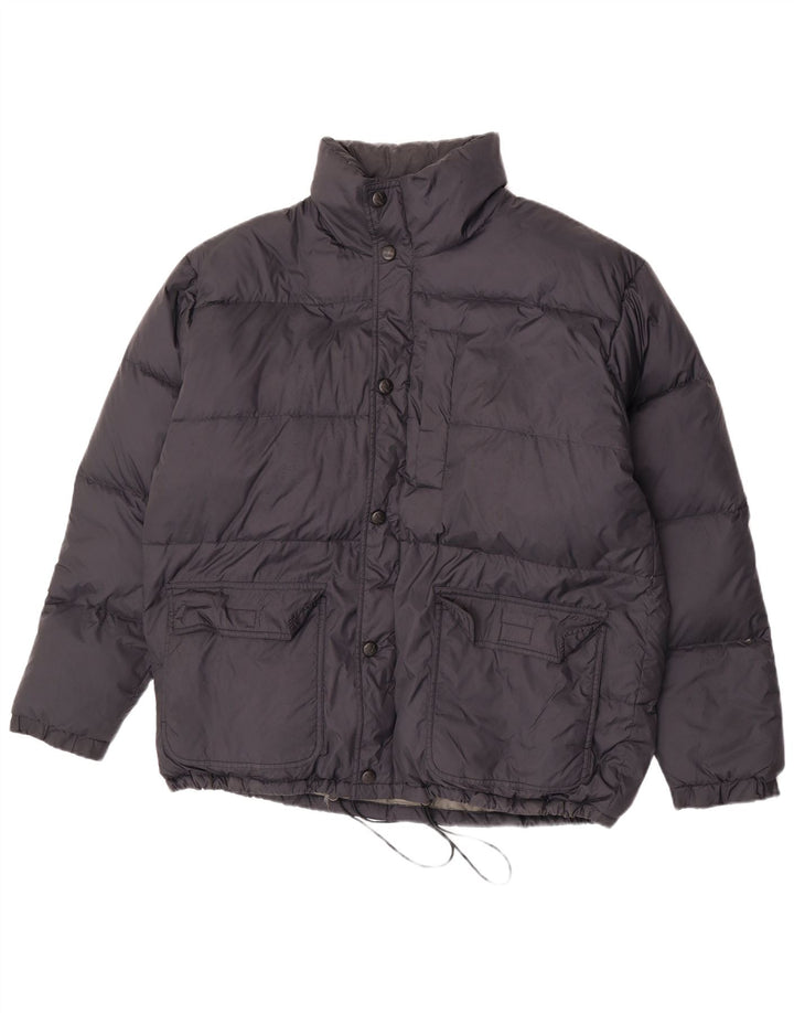 SALEWA Veste matelassée à capuche pour hommes UK 40 Large Bleu Marine Polyamide