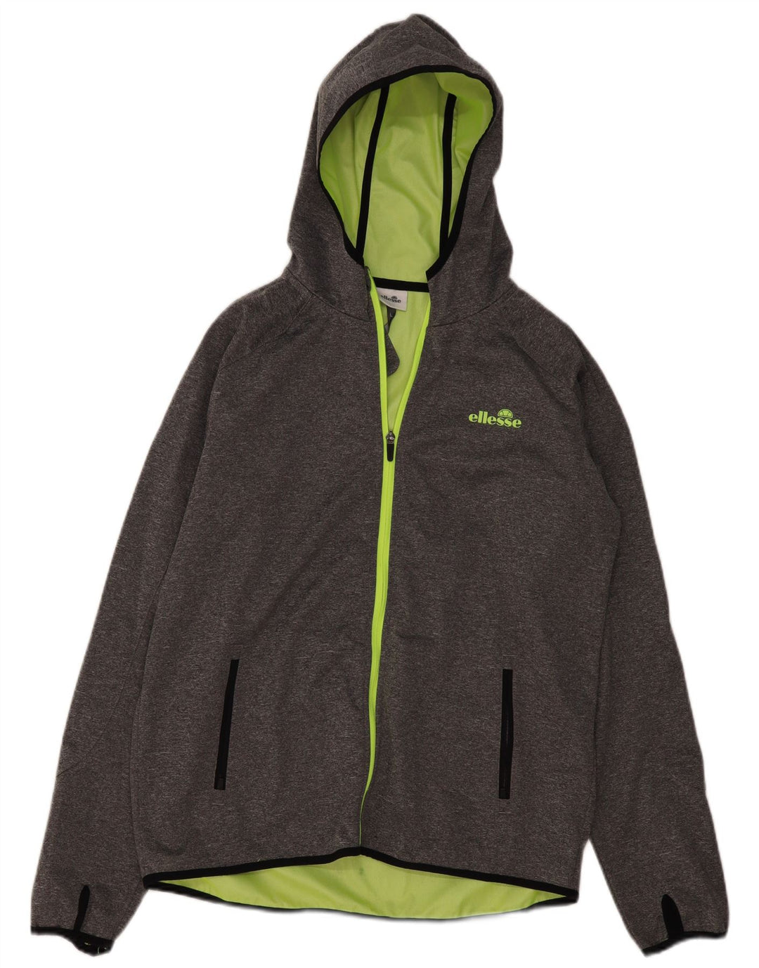 Ellesse Veste de survêtement à capuche pour homme Taille L Gris Polyester
