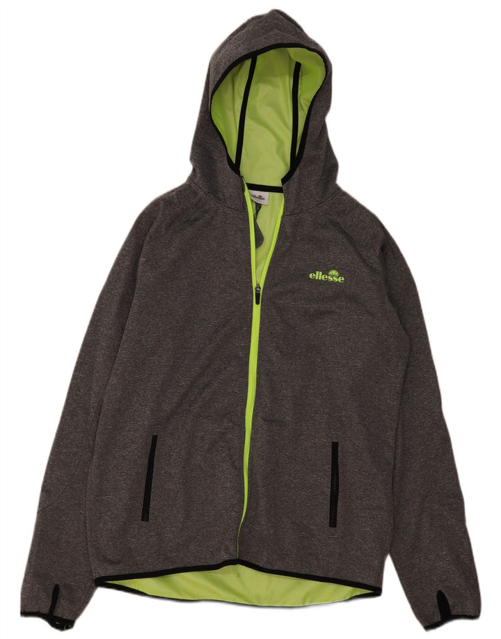 Ellesse Veste de survêtement à capuche pour homme Taille L Gris Polyester