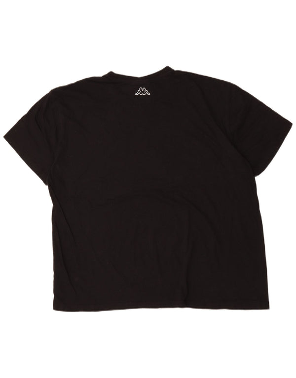 Kappa T-Shirt Graphique Homme Top 4XL Noir Coton