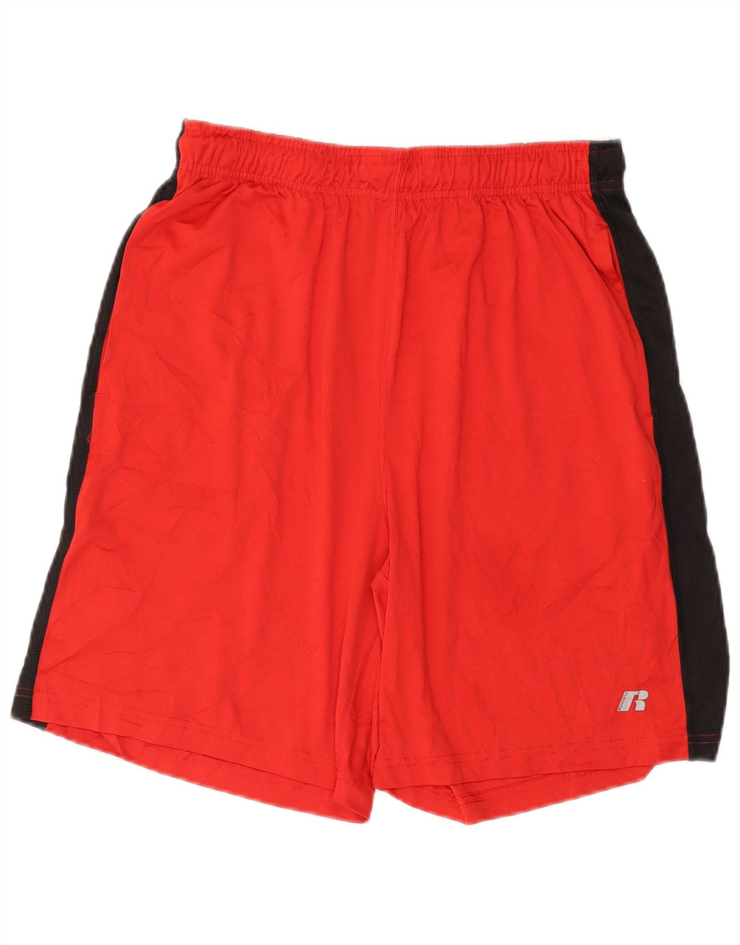 RUSSELL ATHLETIC Short de sport pour homme en polyester color block rouge moyen