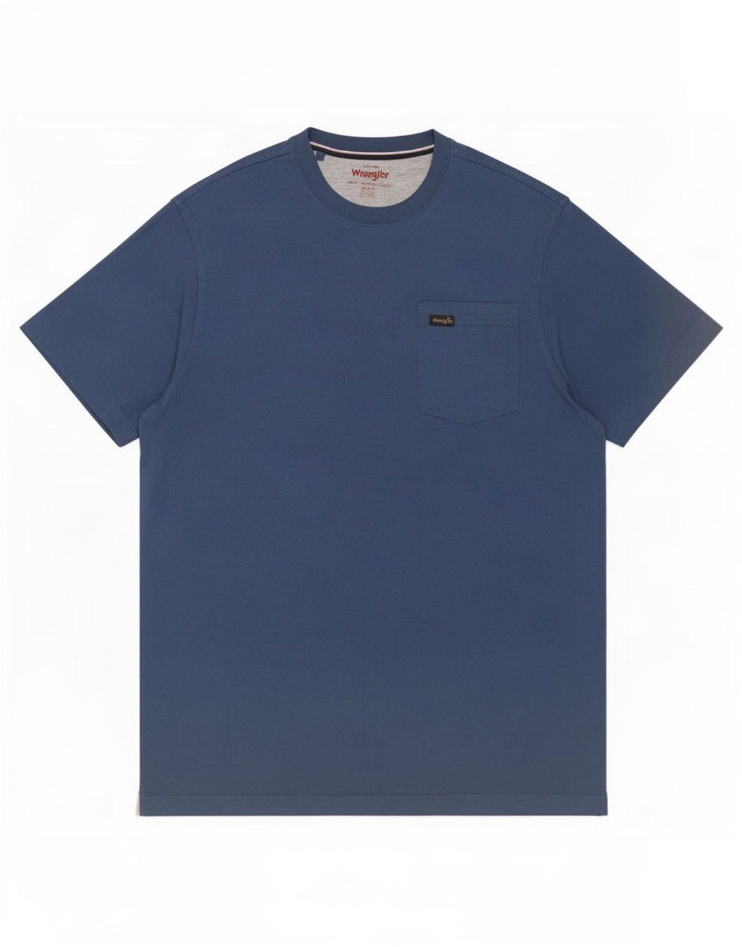 Wrangler T-Shirt Homme Bleu Moyen Coton