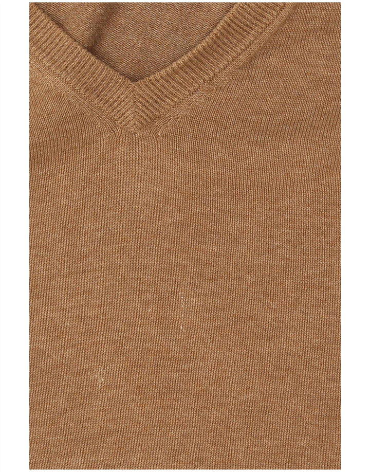 Gant Pull Col V Homme XL Marron Coton