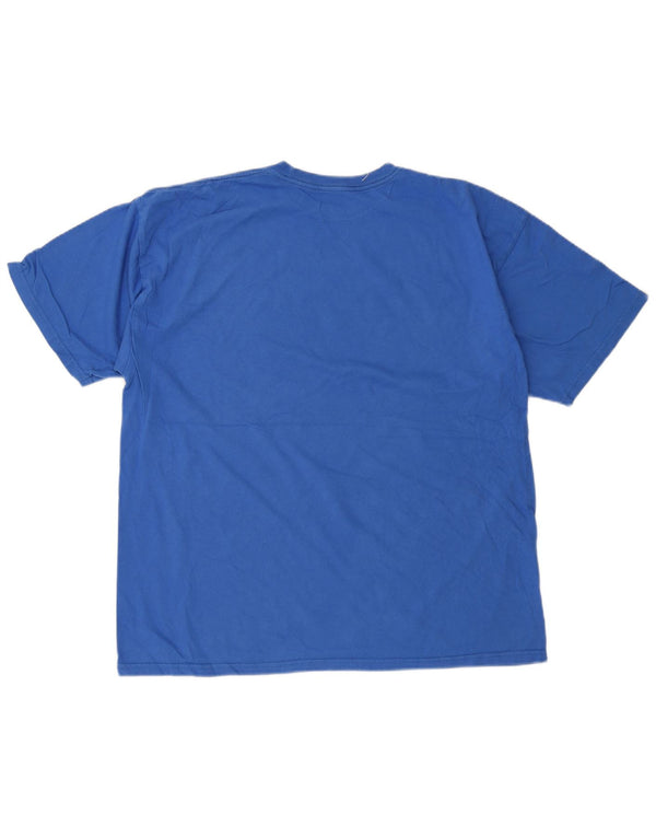 Hurley T-Shirt Graphique Homme Top XL Bleu Coton