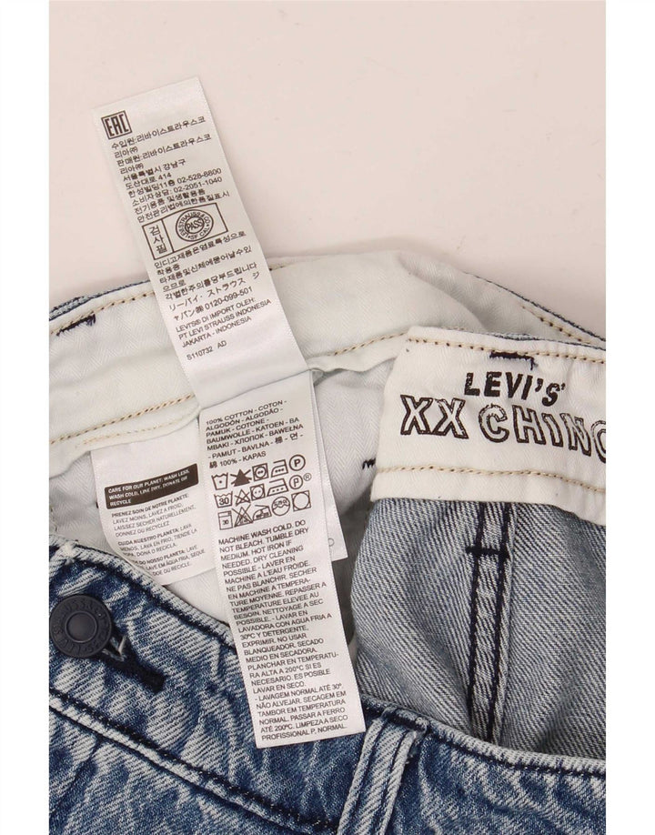 Levi's Short Chino Denim Femme W34 Large Bleu Coton