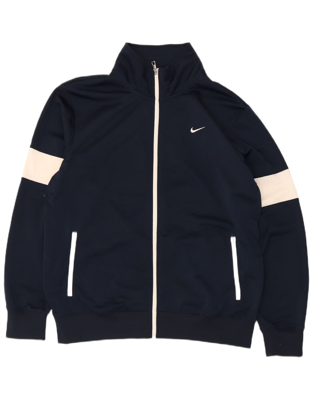 Nike Veste de survêtement coupe classique pour homme - Taille L - Bleu marine - Colorblock