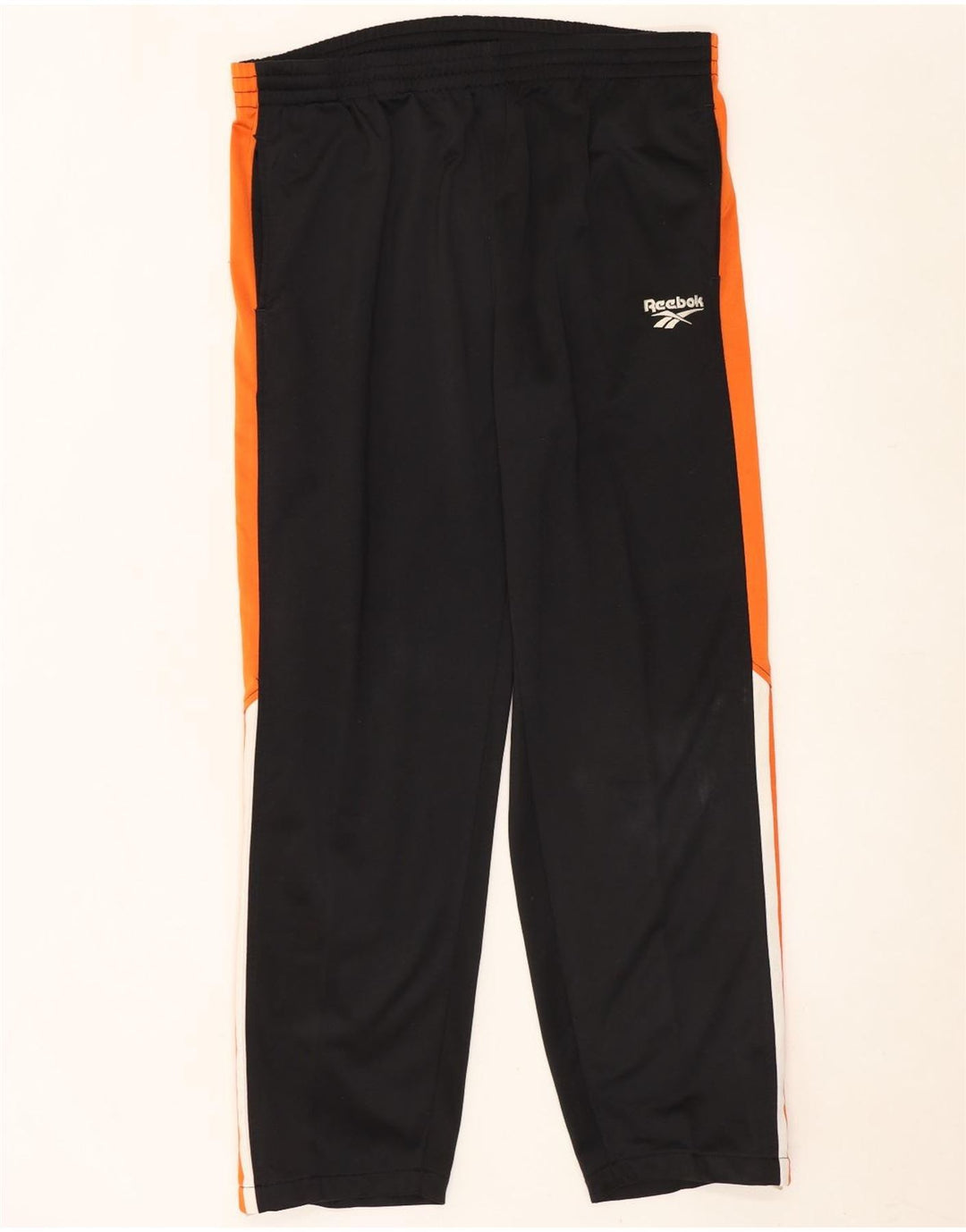 Reebok Pantalon de Survêtement Homme Large Noir Colorblock Polyester