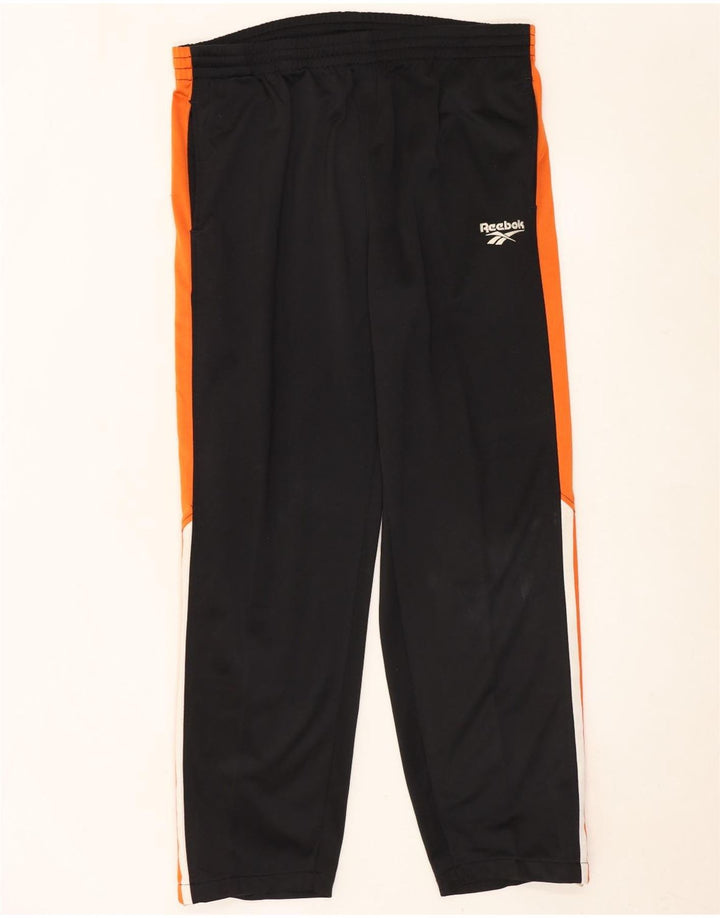 Reebok Pantalon de Survêtement Homme Large Noir Colorblock Polyester