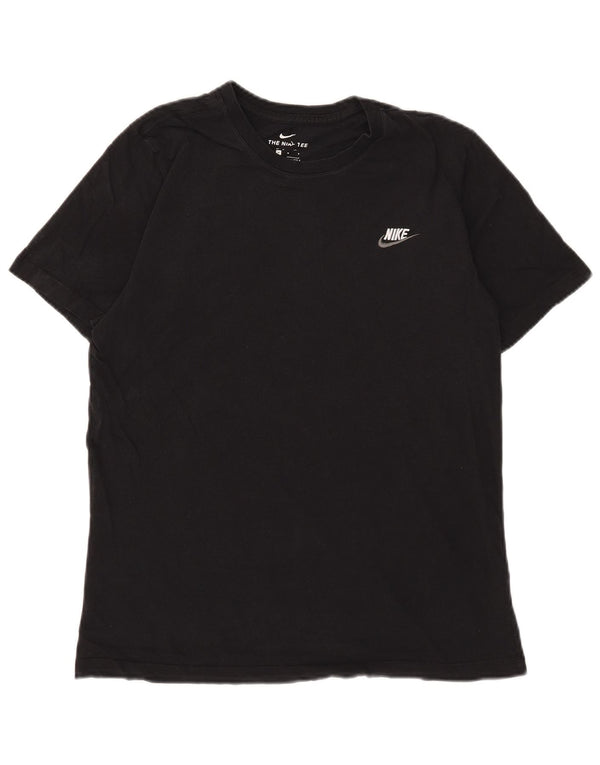 Nike T-shirt graphique pour homme en coton noir moyen