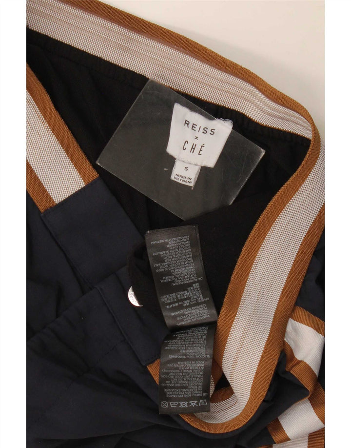 Reiss Short Che Chino Femme Small W27 Bleu Marine Colourblock Polyamide