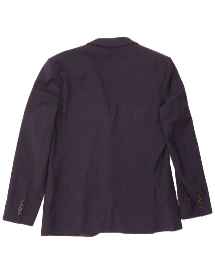 Reiss Veste Blazer 2 Boutons Homme UK 40 Grande Laine Bleu Marine