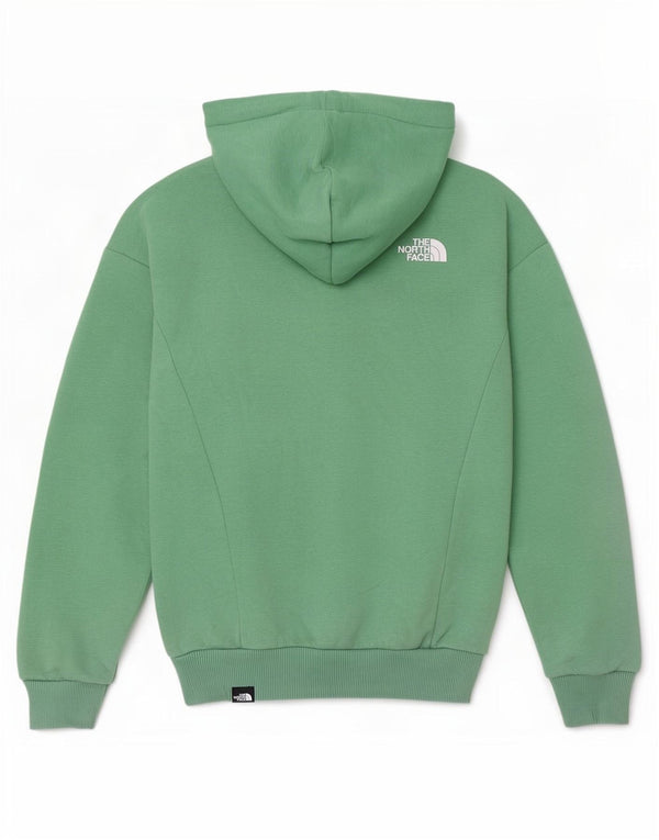 The North Face Pull à capuche graphique coupe ample pour femme UK 6 XS en coton vert