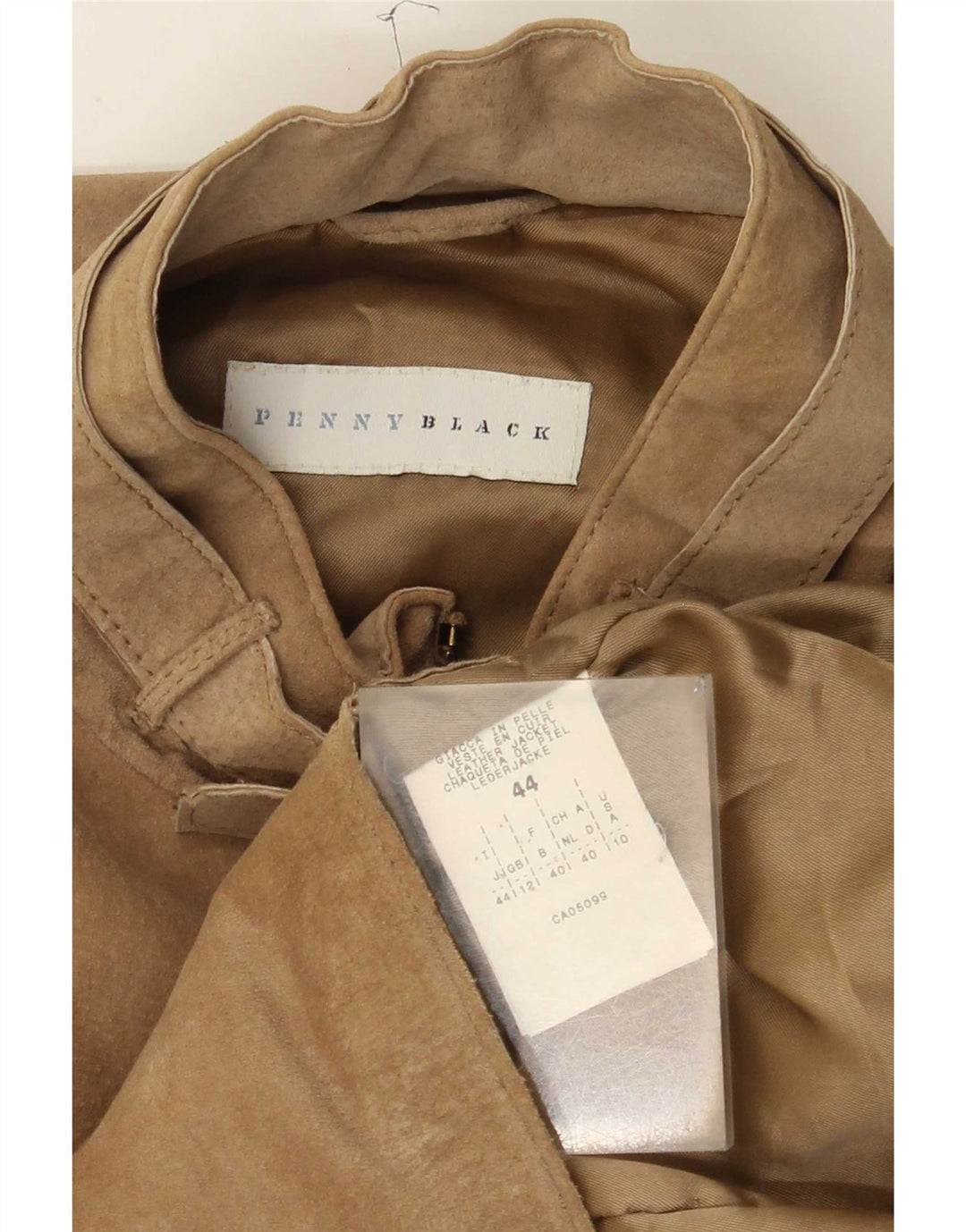 Penny Black Veste en daim pour femme UK 12 Cuir beige moyen