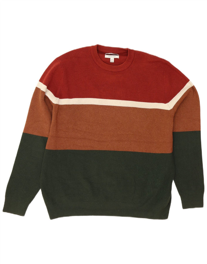 Marks & Spencer Pull à col rond pour homme 2XL Multicolore Colourblock