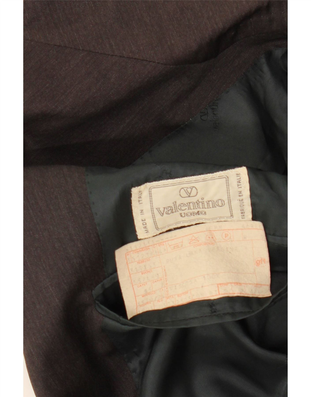 VALENTINO Veste Blazer 2 Boutons Homme IT 46 Petit Gris Laine Vierge