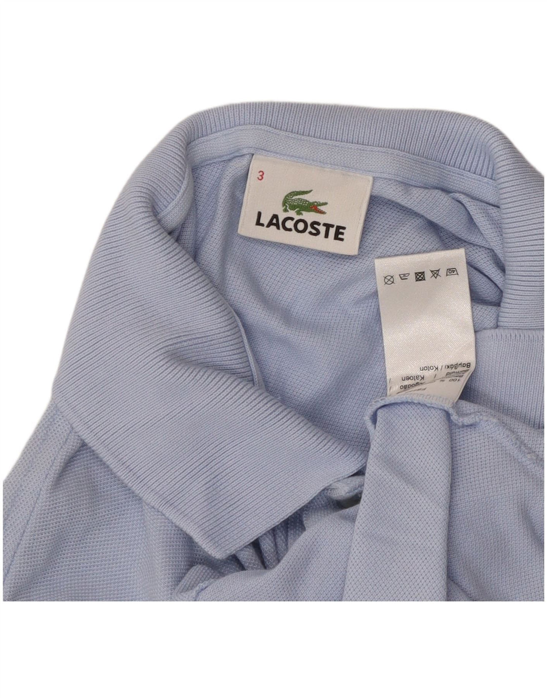 Lacoste Polo Homme Taille 3 Petit Bleu Coton