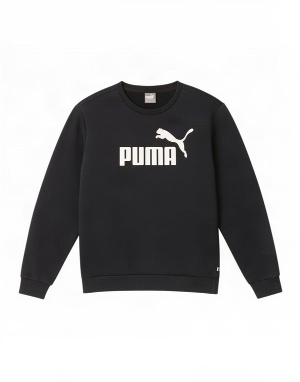 Puma Sweat-Shirt Graphique Homme Noir Moyen Coton