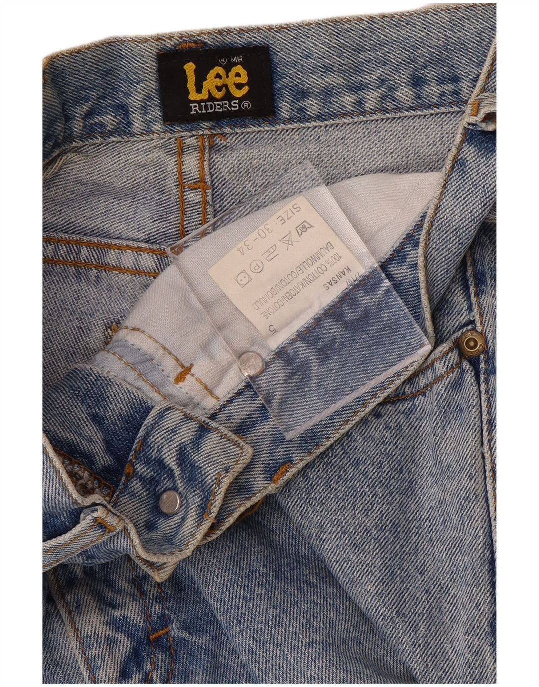 LEE Jean Riders Tapered Homme W30 L34 Bleu Coton