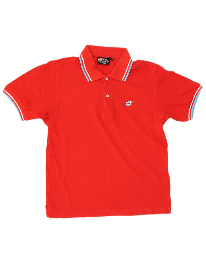Lotto Polo Homme Rayé Rouge Moyen