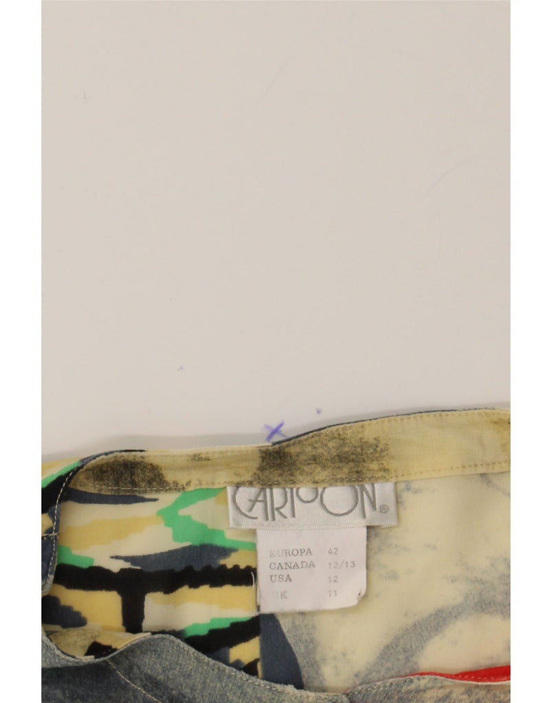 CARTOON Womens Graphic T-Shirt Top UK 11 Medium Multicoloured Floral Vintage Cartoon and Second-Hand Cartoon from Messina Hembry 