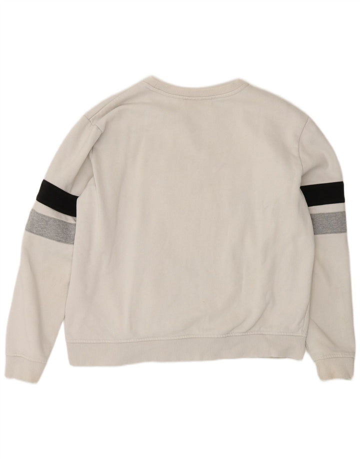 Fila Sweat-Shirt Graphique Homme Blanc Moyen Coton Colorblock