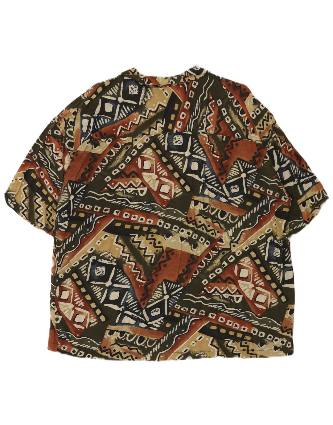 Pull & Bear Chemise Hawaïenne à Manches Courtes XL Homme Multicolore Géométrique