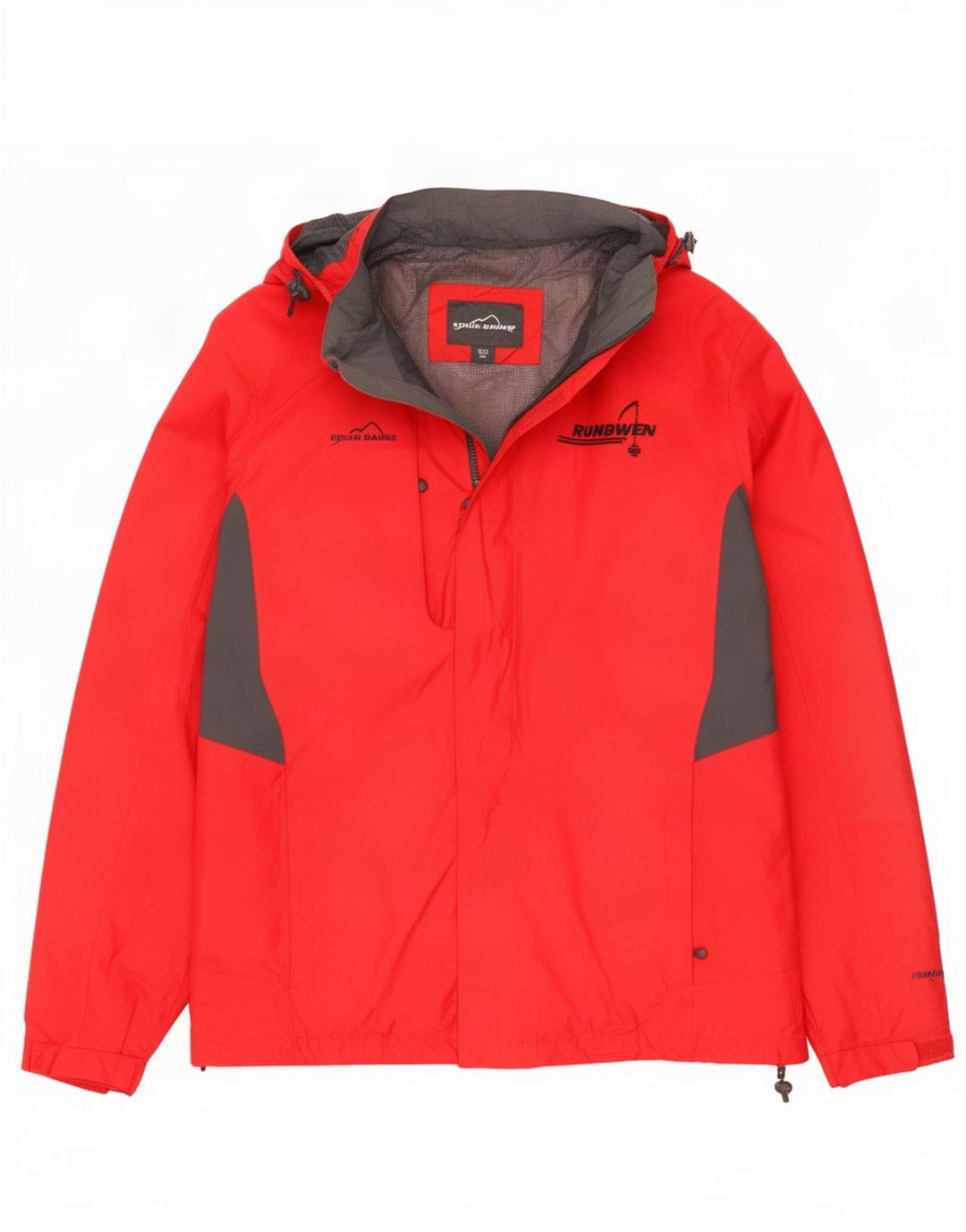 Eddie Bauer Veste coupe-vent pour homme 2XL Rouge Colourblock Polyester